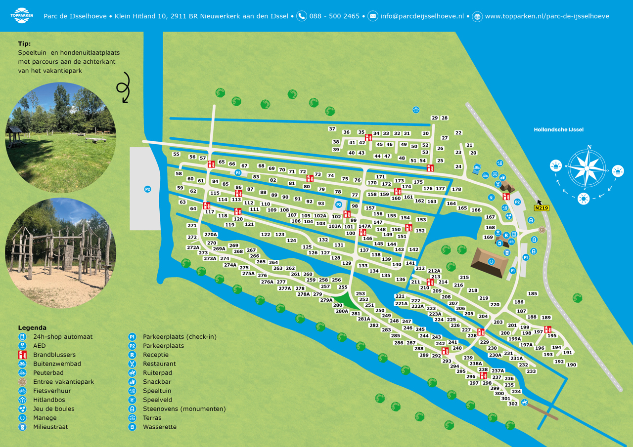 Karte Parc de IJsselhoeve