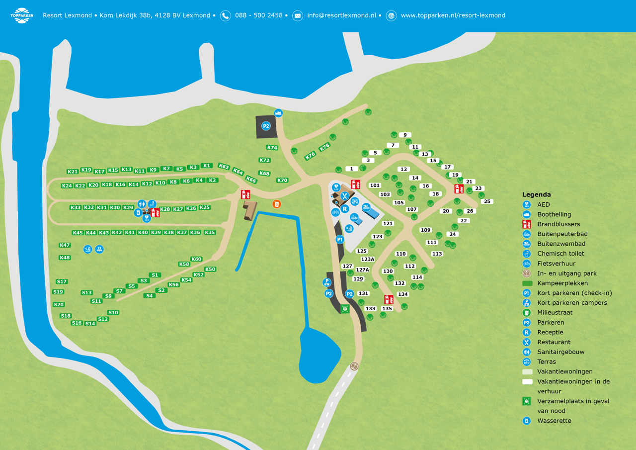 Karte von Resort Lexmond